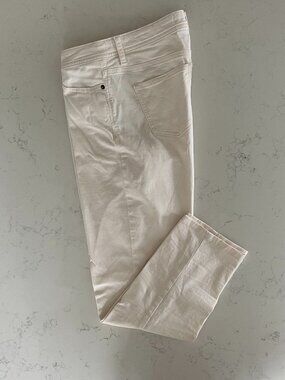 Calvin Klein Jeans Casual 5 Pocket Cotton Jeans in Cream/Off White Sz 4